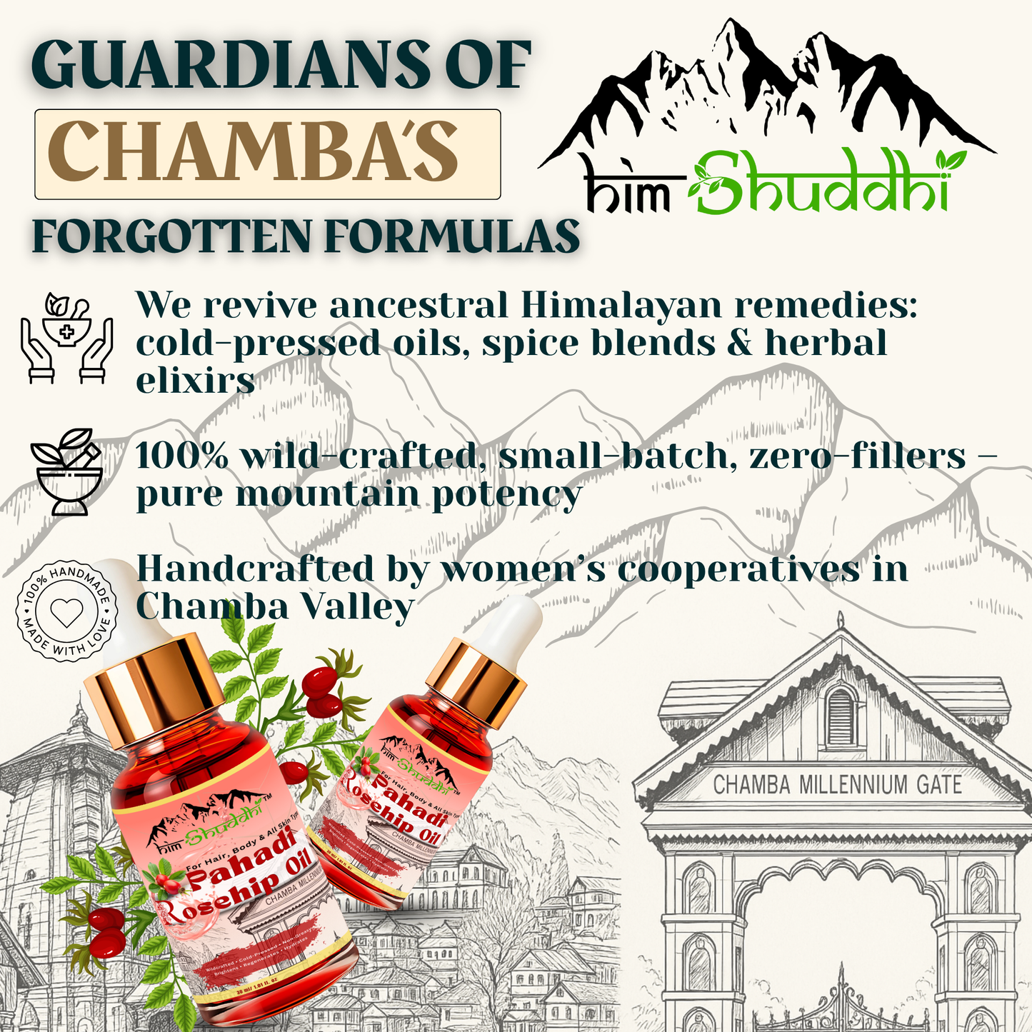 Chamba Rosehip Seed Oil - 30 ml (Pack of 2)