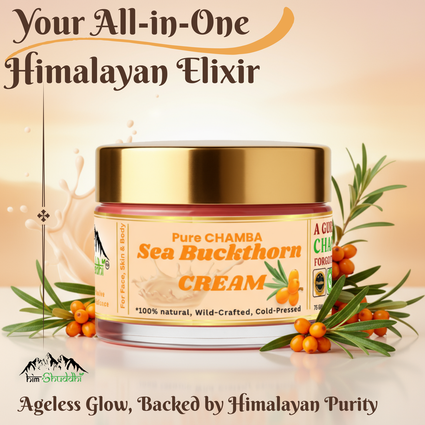 Pahadi 100% Pure Sea Buckthorn Cream - 50 gm