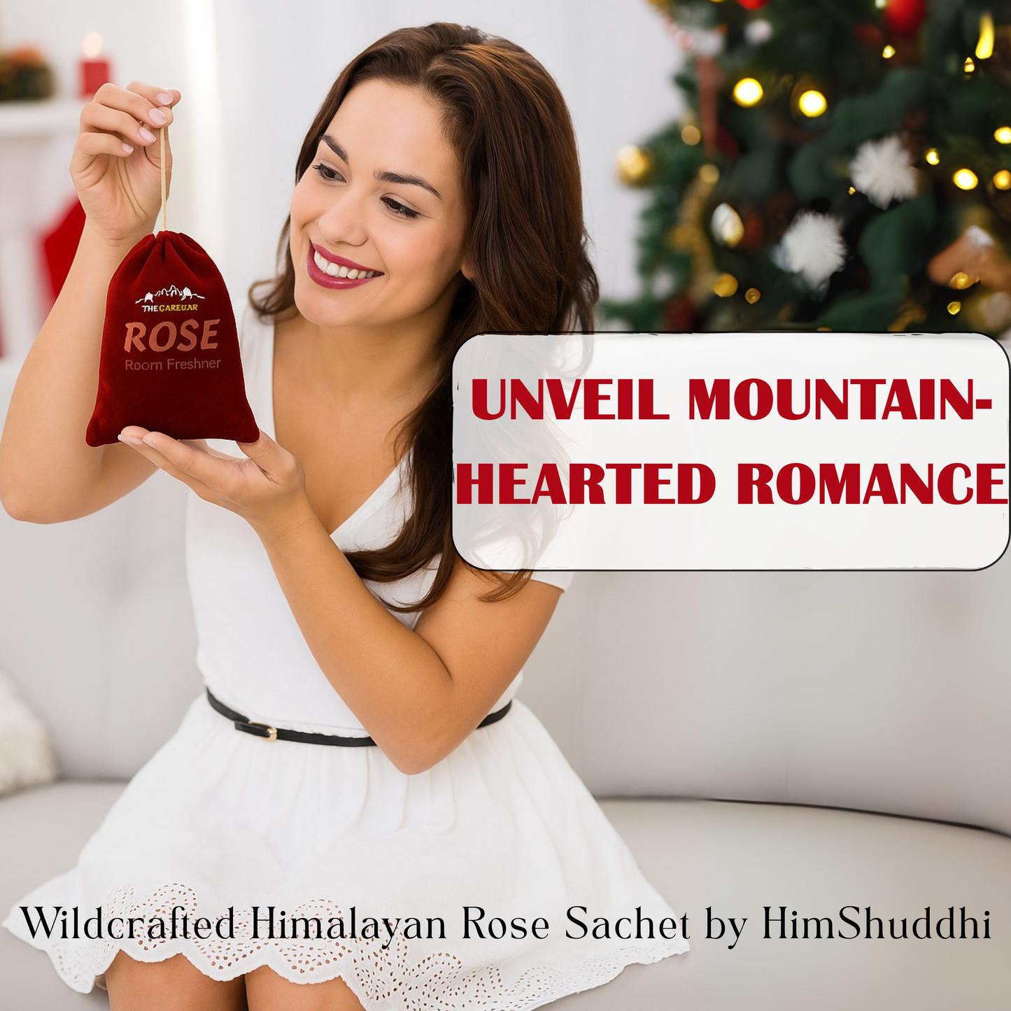 HimShuddhi Handmade Himalayan Rose Room or Air Freshner Pouch for Home, Office, Wardrobe, Cupbord & Car