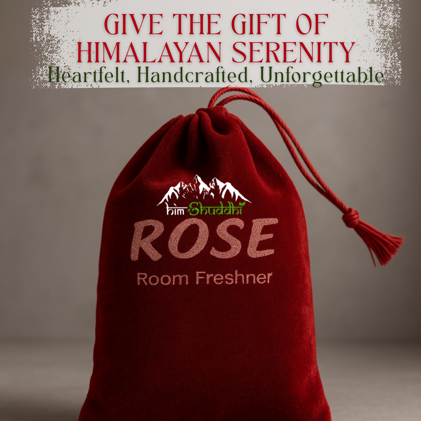 HimShuddhi Handmade Himalayan Rose Room or Air Freshner Pouch for Home, Office, Wardrobe, Cupbord & Car