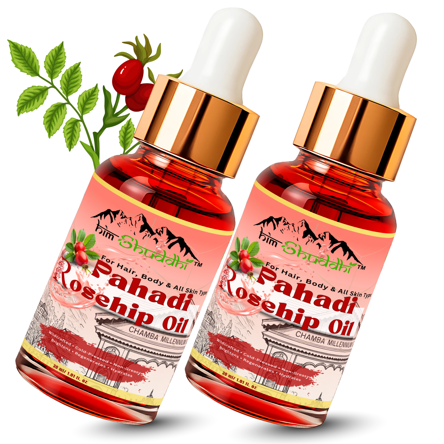 Chamba Rosehip Seed Oil - 30 ml (Pack of 2)