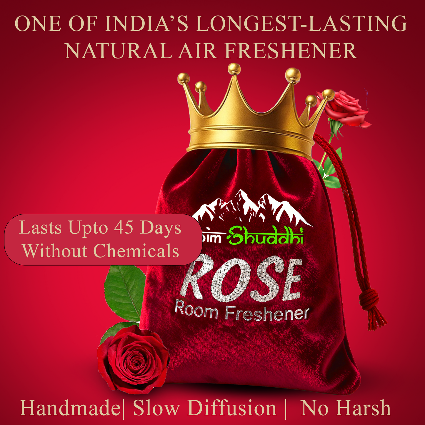Handmade Himalayan Rose Room or Air Freshner