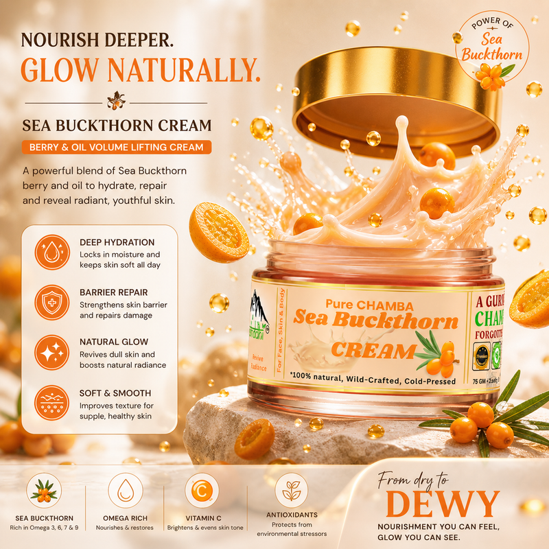 Pahadi 100% Pure Sea Buckthorn Cream -  50 gm