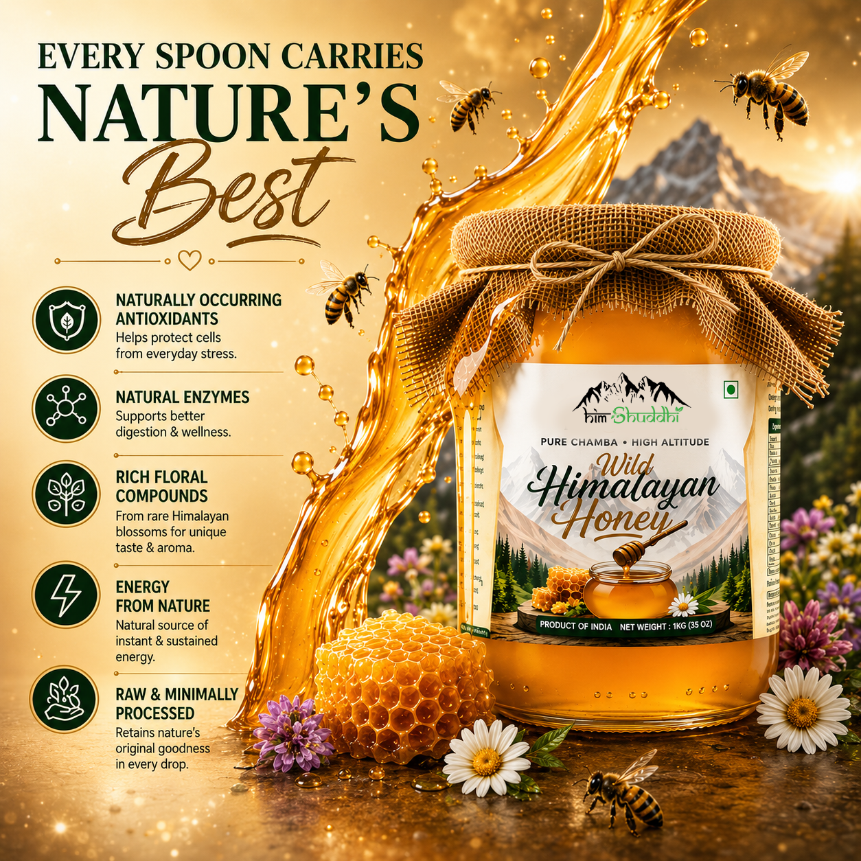High Altitude Rare White Honey
