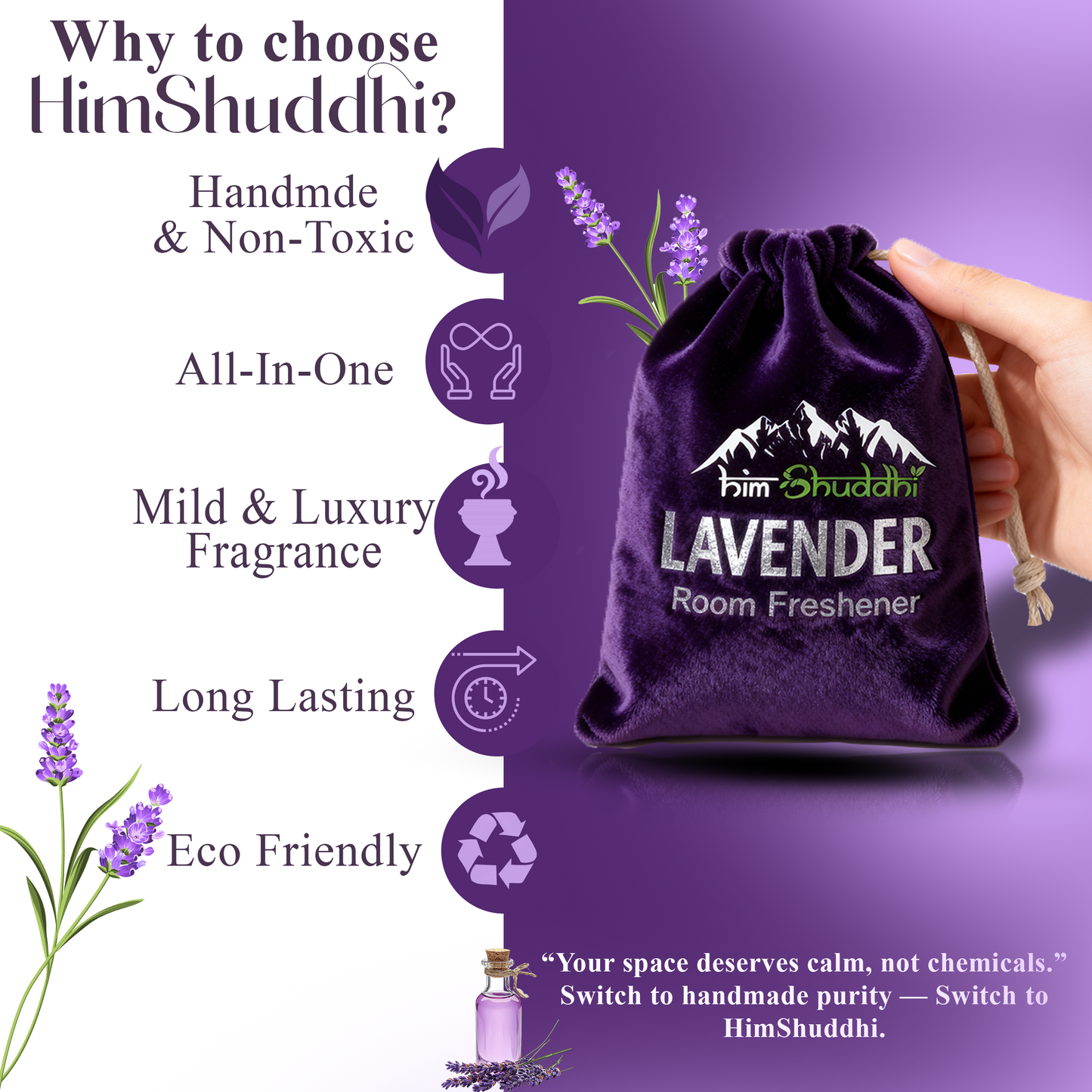 Handmade Himalayan Lavender Room or Air Freshner